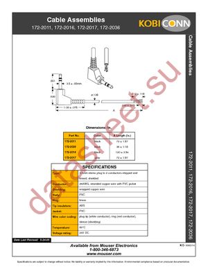 172-2011 datasheet  