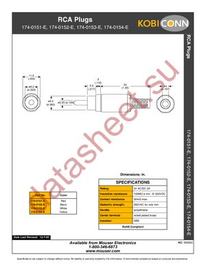 174-0151-E datasheet  