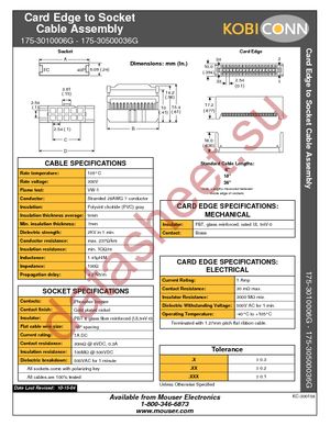 175-30500036G datasheet  