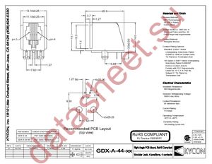 GDX-A-44-50 datasheet  