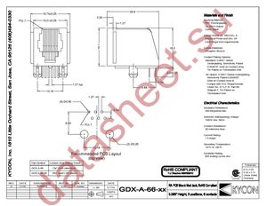 GDX-A-66-50 datasheet  