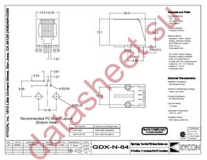 GDX-N-64 datasheet  
