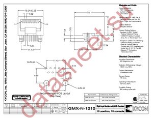 GMX-N-1010-50 datasheet  