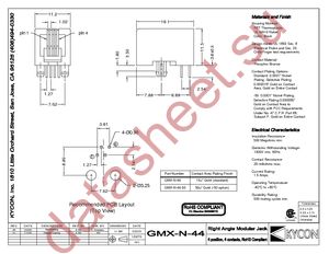 GMX-N-44 datasheet  