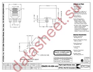 GMX-N-64-50 datasheet  