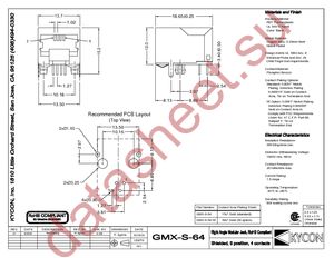 GMX-S-64-50 datasheet  