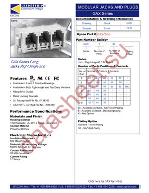 GPX-5-64-50 datasheet  