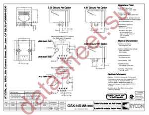 GSX-NS-88-3.05-50 datasheet  