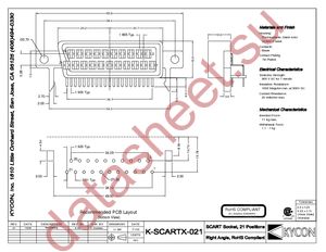 K-SCARTX-021 datasheet  