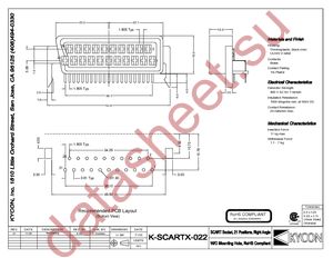 K-SCARTX-022 datasheet  