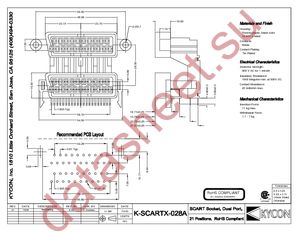 K-SCARTX-028A datasheet  