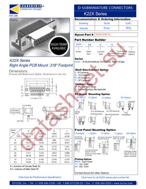 K22X-E9P-H datasheet  