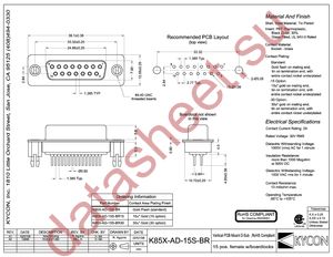 K85X-AD-15S-BR datasheet  