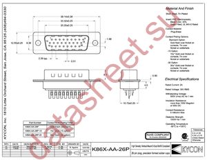 K86X-AA-26P datasheet  