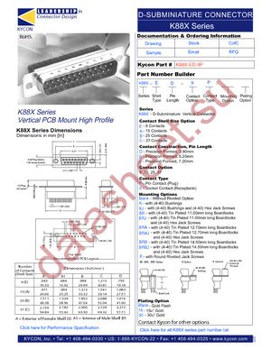 K88X-ED-9P-BRJ30 datasheet  