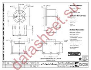 KCDX-3S-N datasheet  