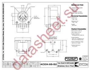 KCDX-5S-S2 datasheet  