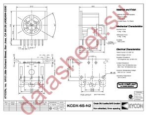 KCDX-6S-N2 datasheet  