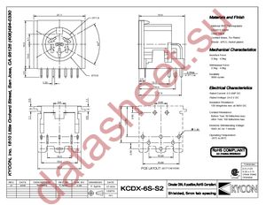 KCDX-6S-S2 datasheet  