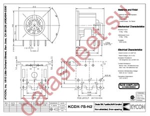 KCDX-7S-N2 datasheet  