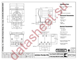 KCDX-7S-S2-PS datasheet  