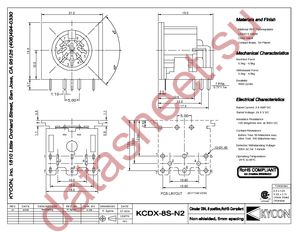 KCDX-8S-N2 datasheet  