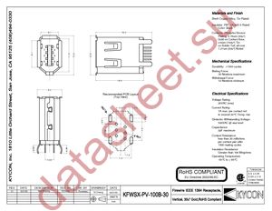 KFWSX-PV-100B30 datasheet  