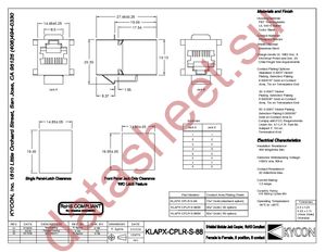 KLAPX-CPLR-S-88 datasheet  