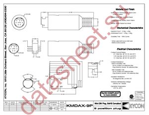 KMDAX-9P-200 datasheet  