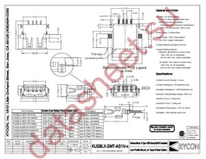 KUSBLX-SMT-AS1NW30 datasheet  