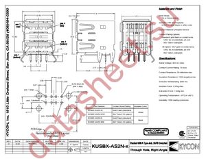 KUSBX-AS2N-B30 datasheet  