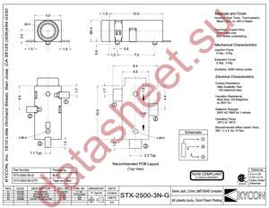 STX-2500-3N-G datasheet  