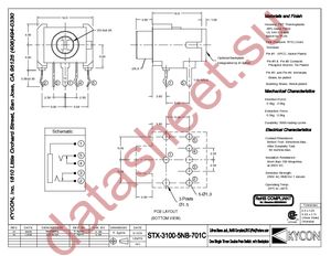 STX-3100-5NB-701C datasheet  