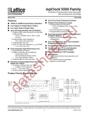 ISPPAC-CLK5510V-01TN48C datasheet  