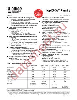 LFX125B-03F256C datasheet  