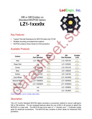 LZ1-10G103 datasheet  
