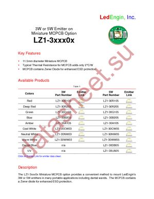 LZ1-30UA05 datasheet  
