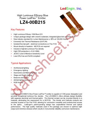 LZ4-00B215 datasheet  