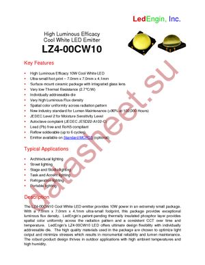 LZ4-00CW10 datasheet  
