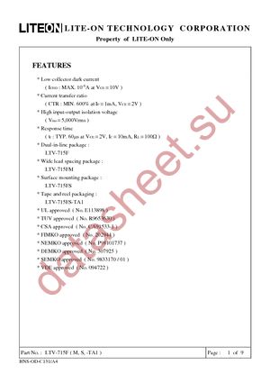 LTV-715FS datasheet  