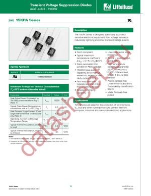 15KPA170C datasheet  