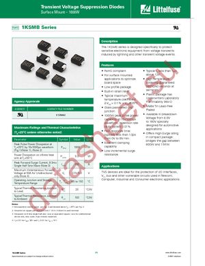 1KSMB11A datasheet  