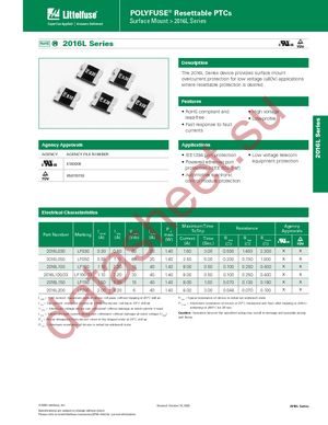 2016L030DR datasheet  