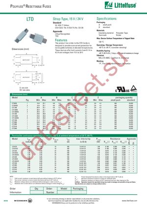 LTD340A datasheet  