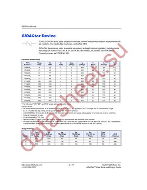 P0300ECLRP1 datasheet  