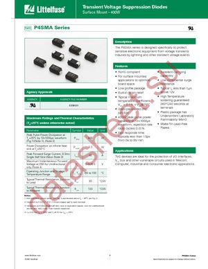 P4SMA10A datasheet  