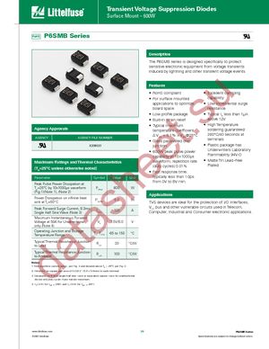 P6SMB10C datasheet  