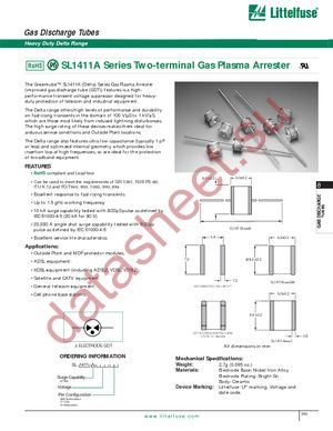 SL1411A250A datasheet  