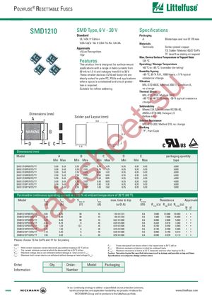 SMD1210P010TSA datasheet  