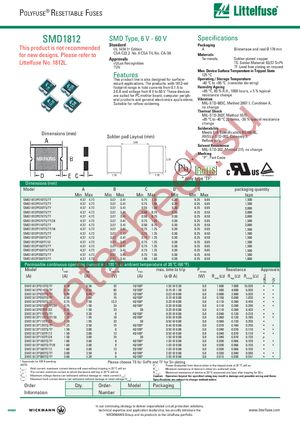 SMD1812P020TSA datasheet  
